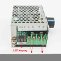 30a dc 6v 60v 12v 24v 48v pwm motor speed controller led digital display 0100 adjustable voltage regulator switch control