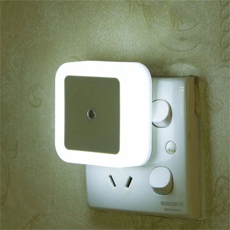 Mini Newest Light Sensor Control Night EU US UK Plug Novelty Square Bedroom lamp For Baby Gift Living room | Лампы и освещение