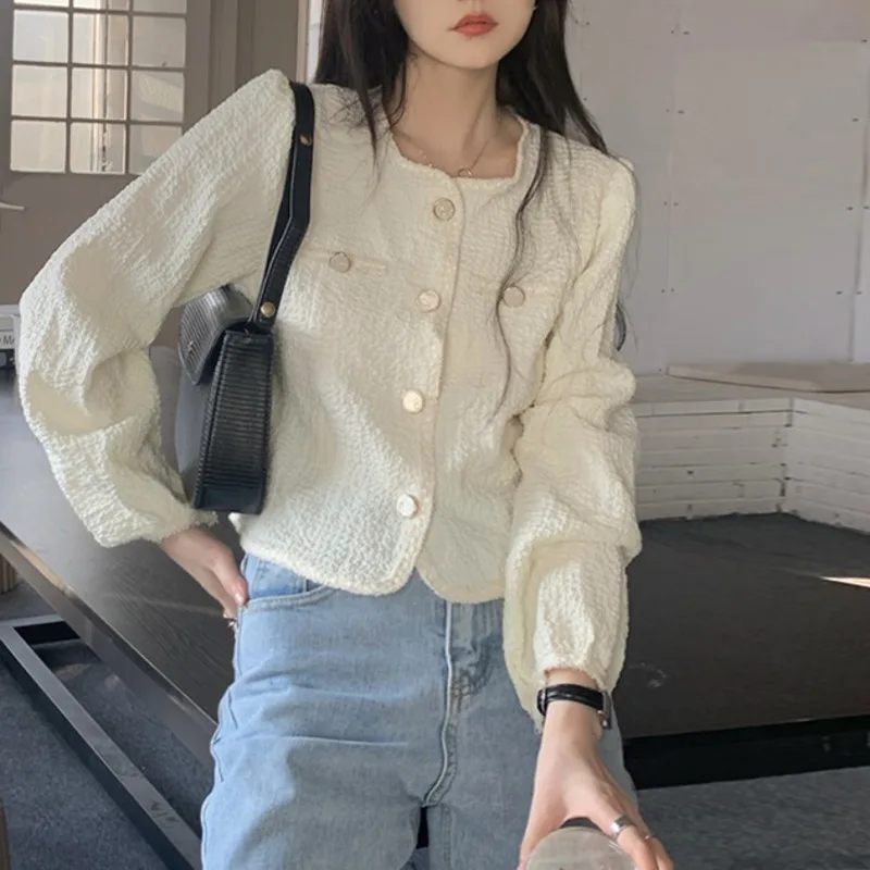 

Женская рубашка с длинным рукавом, корейский шикарный топ в французском стиле, весна-осень 2021