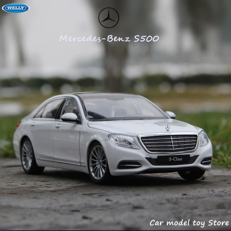 Модель спортивного автомобиля Mercedes Benz S Class WELLY 1:24 модель из сплава декоративная