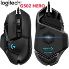 Оригинальная игровая Механическая проводная мышь Logitech G502HEROG102G903 HEROG90 с RGB-подсветкой, USB, для ноутбукакомпьютерной игровой мыши