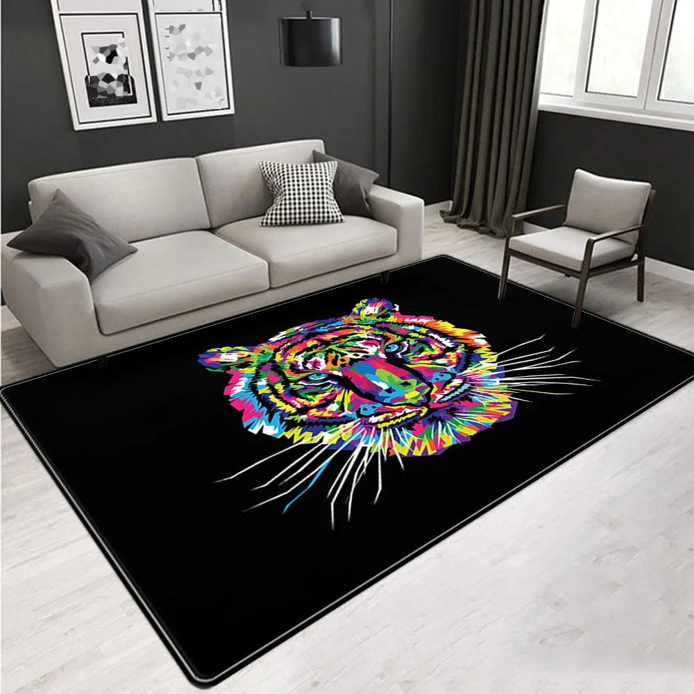 Nordic Творческий Цвет ковер гостиная прикроватный коврик для спальни журнальный