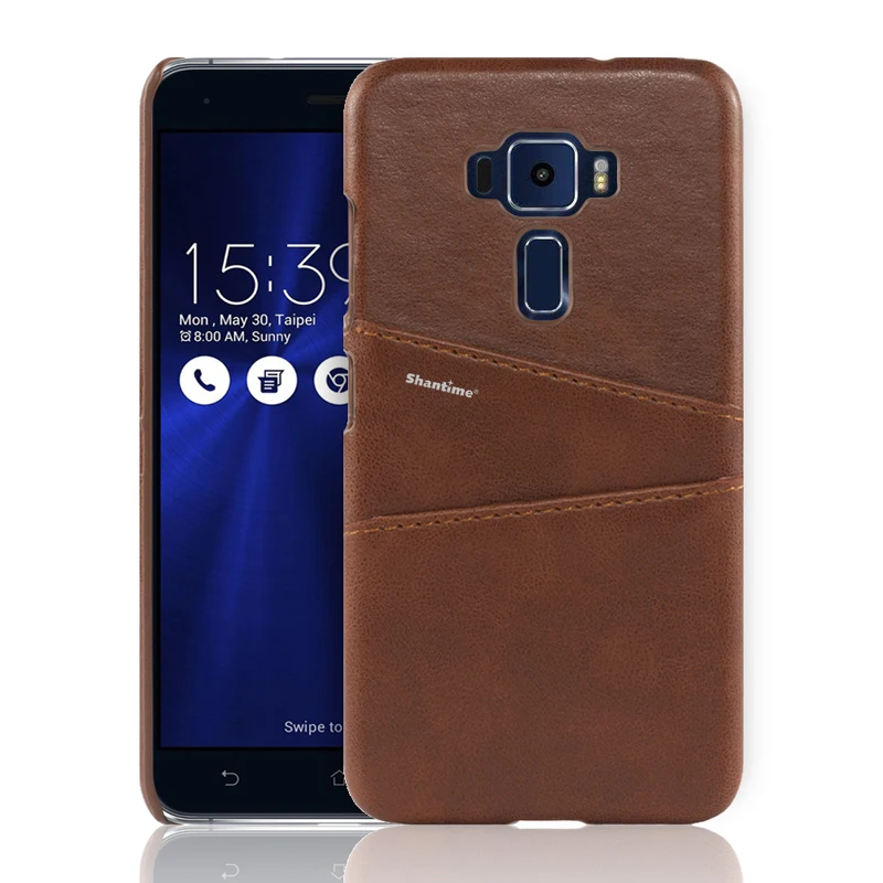 BROWN Для Asus Zenfone 3 ZE552KL ZE520KL кожаный чехол для Asus Zenfone 3 Max ZC553KL ZC551KL чехол для телефона Бизнес чехол - Цвет: BROWN