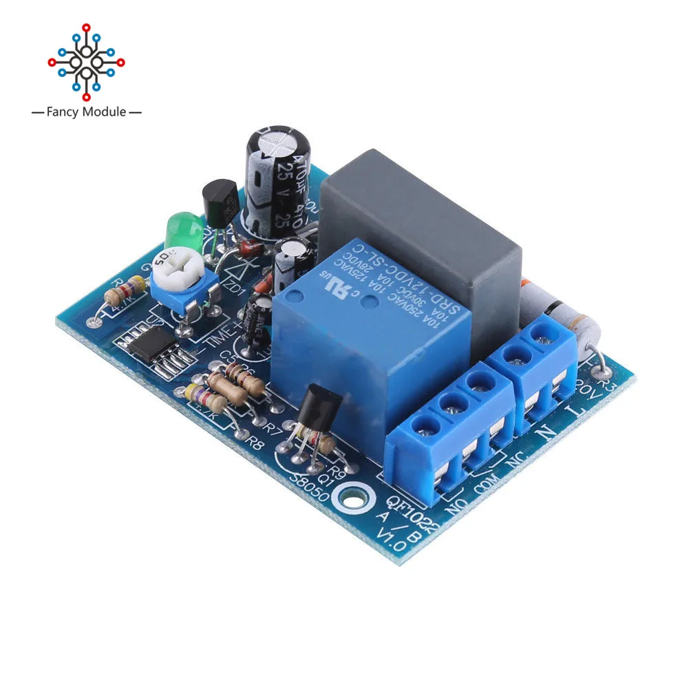 Реле времени переменного тока 220 В коммутатор с задержкой модуль переключения