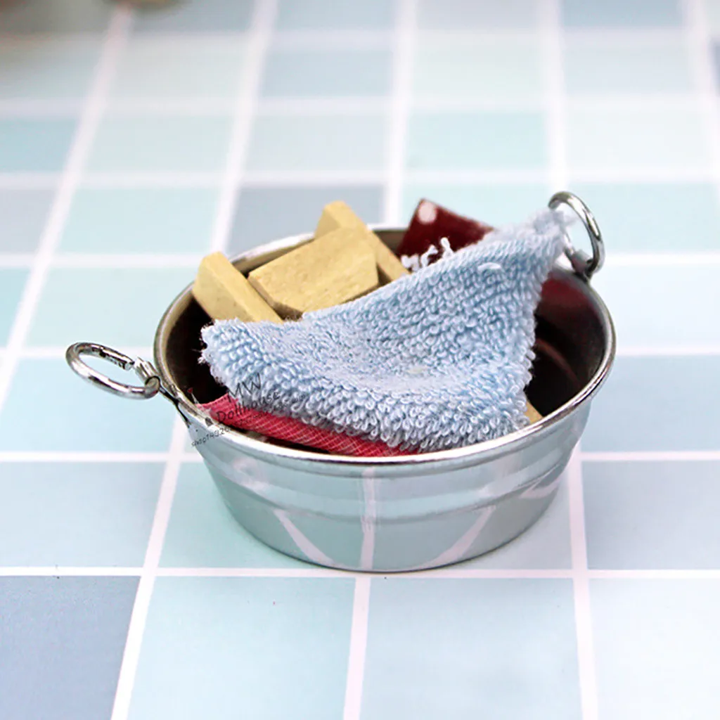 Кукольный дом аксессуары мини раковина для стирки кукольный домик умывальник