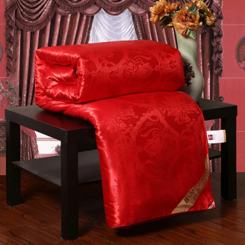 Роскошное Одеяло из натурального шелка/тутового шелкопряда двуспальное