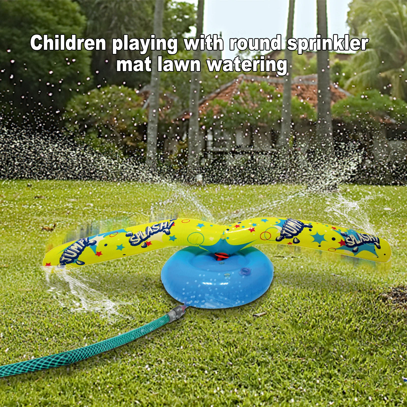 

Детская надувная водная версия, вращающаяся игрушка из ПВХ для распыления воды на газоне, Детская летняя водная игра