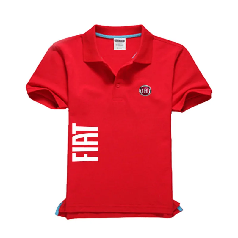 Высококачественная рубашка поло с логотипом Fiat брендовая одежда мужские Модные