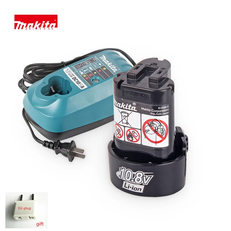 Зарядное устройство Makita DC10WA для BL1013 7 2 В 9 6 10 8 литий ионный аккумулятор DF030D DF330D