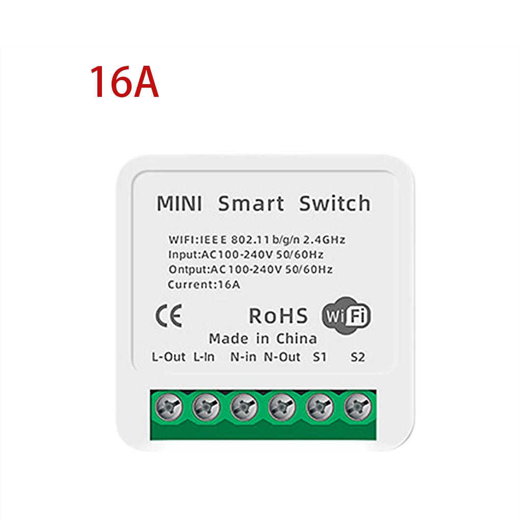 

Wifi DIY Switch Supports 16A 2 Way Control Smart Home Automation Module Works with Alexa Google Home Smart Life App