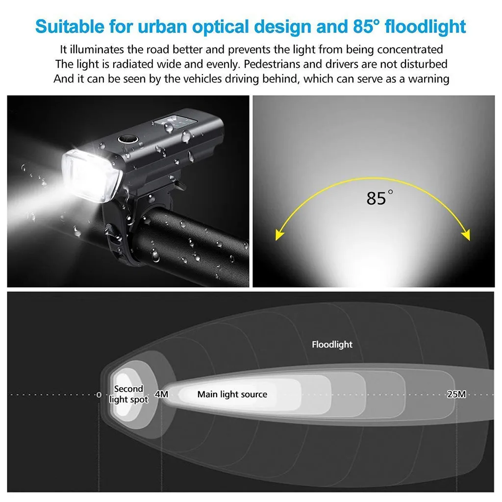 

Bike Bicycle Light 2021 Bicycle Light LED Bicycle Light Set Intelligent Sensor Front Lights Bike Lamp Mtb accessories power bank