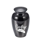 Попрощайтесь, моя любимая-перьевая урна для кремации погребальный пел jar keepsake человеческийдомашний памятный кулон для праха jar