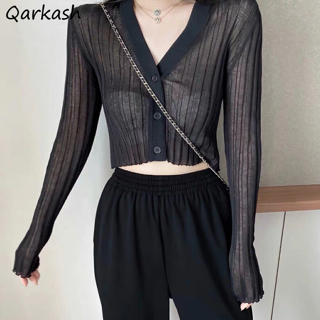 

Женские кардиганы с v-образным вырезом, вязаный свитер в стиле ретро модные укороченные топы все-матч кепки, кепки в стиле пикантные Летние п...