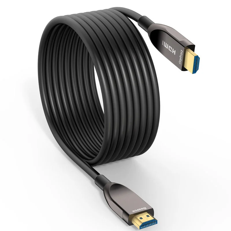 Оптоволоконный кабель Anmck HDMI 2 0 4K 60 Гц с поддержкой ARC 3D HDR 18 Гбит/с штырь для HD ТВ