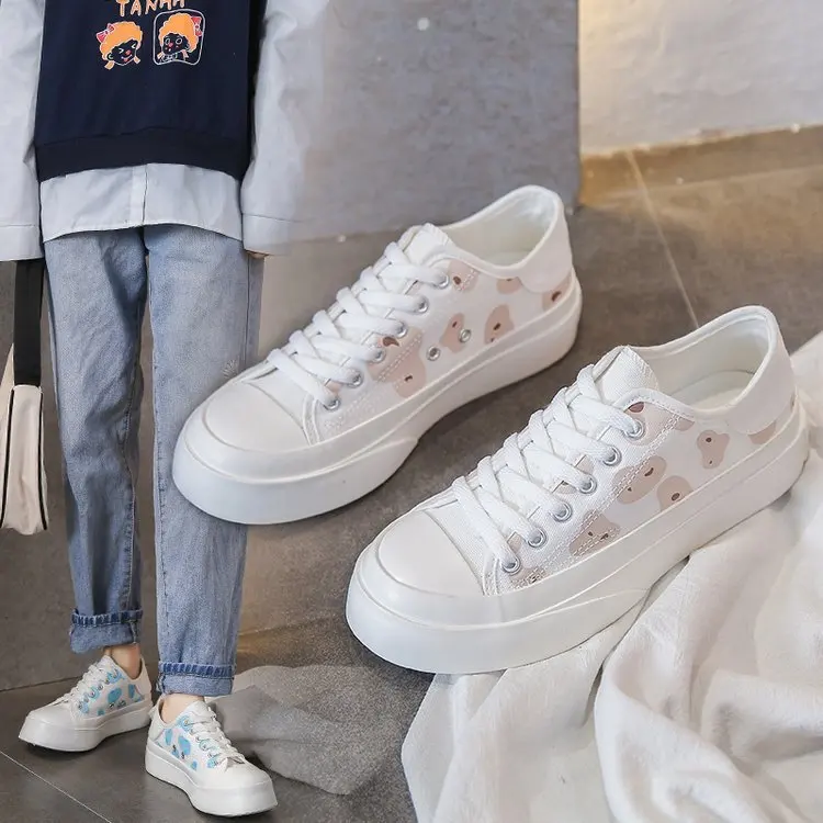 Туфли женские холщовые на шнуровке низкие кроссовки лоферы повседневная обувь