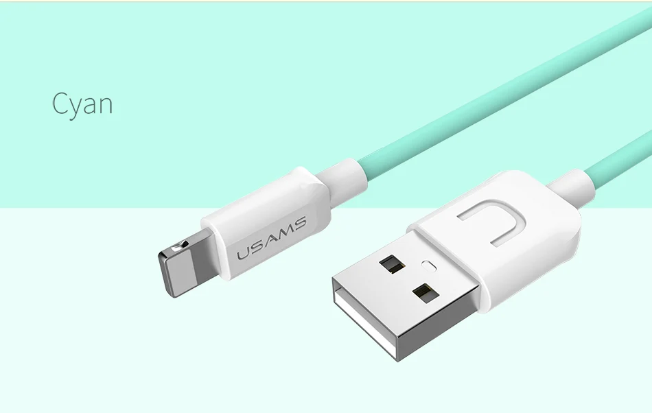 USB кабель для iPhone xr, USAMS iOS 2A кабель для быстрой зарядки для iPhone XS X 8 7 6 5 iPad синхронизация данных USB зарядное устройство для освещения кабель