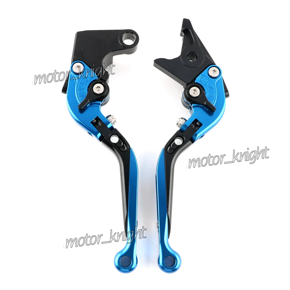 Синий Для SUZUKI GSXR600 GSXR 750 2006-2010 GSXR1000 2005-2006 K5 K6 K8 GSXR логотип мотоцикл складной выдвижной тормозные рычаги сцепления - Цвет: Синий