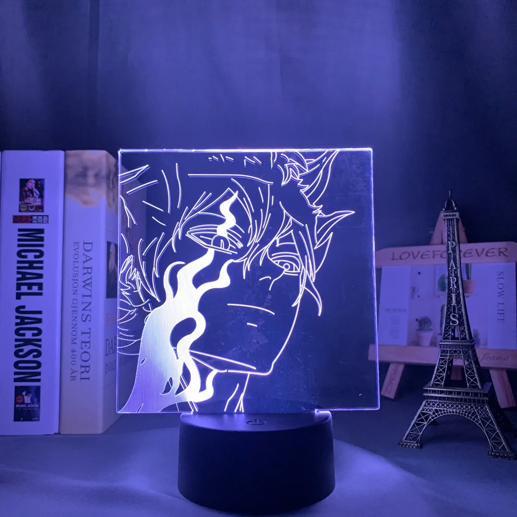 

Anime Manga Black Clover Anime Led Light for Home Decoration Birthday Gift Manga 3D Night Lamp Asta Black Clover