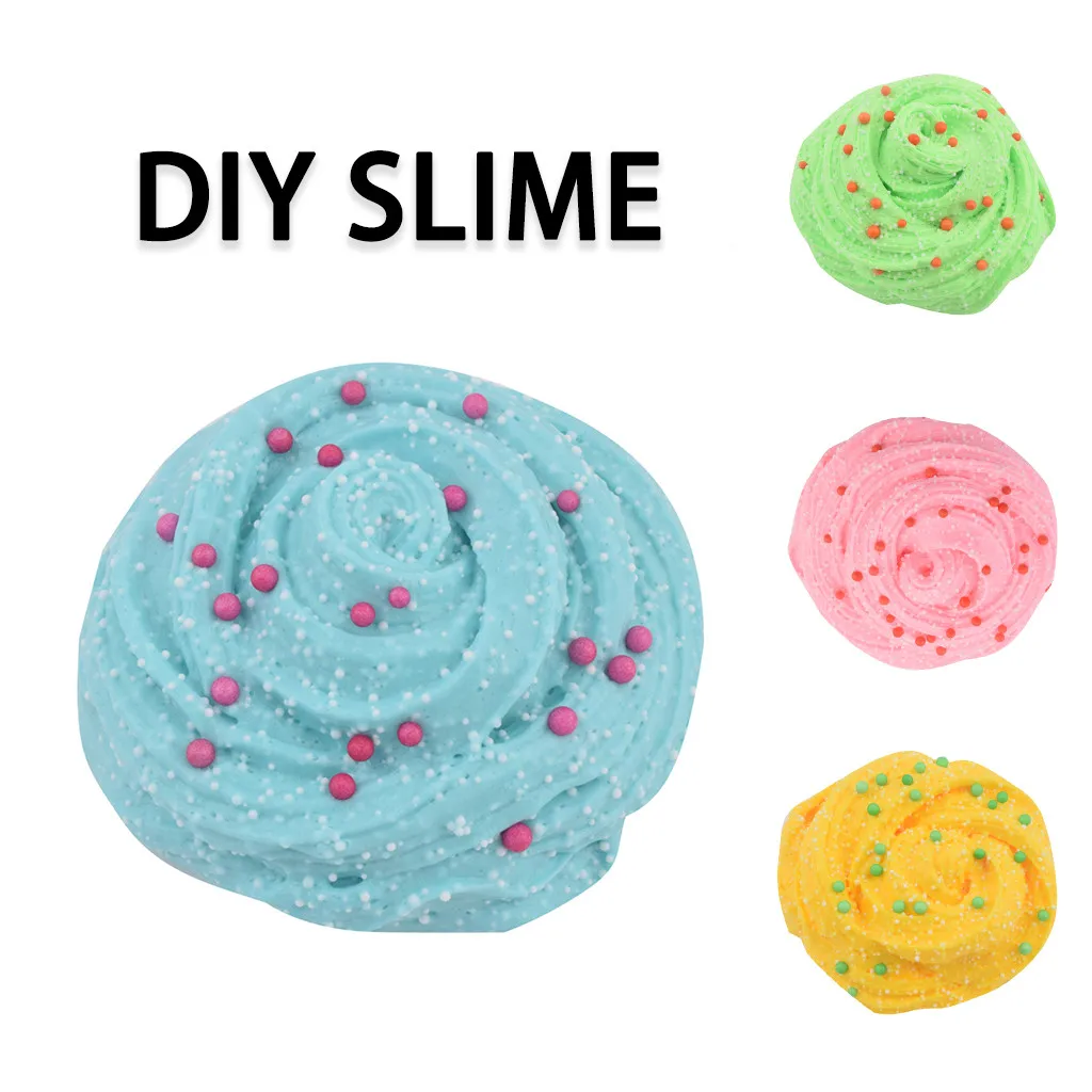 

100ML Fluffy Cloud Slime Scented Putty Cotton Candy Slime Supplies Stress