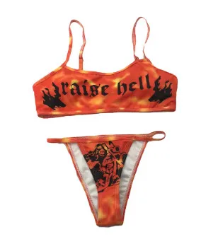 

Sexy Bathing Suit Women Clothes Bikini Set New 2021 Print Feral Swimsuit Whimsy Female Polyester Indoor May Beach Free Shipping