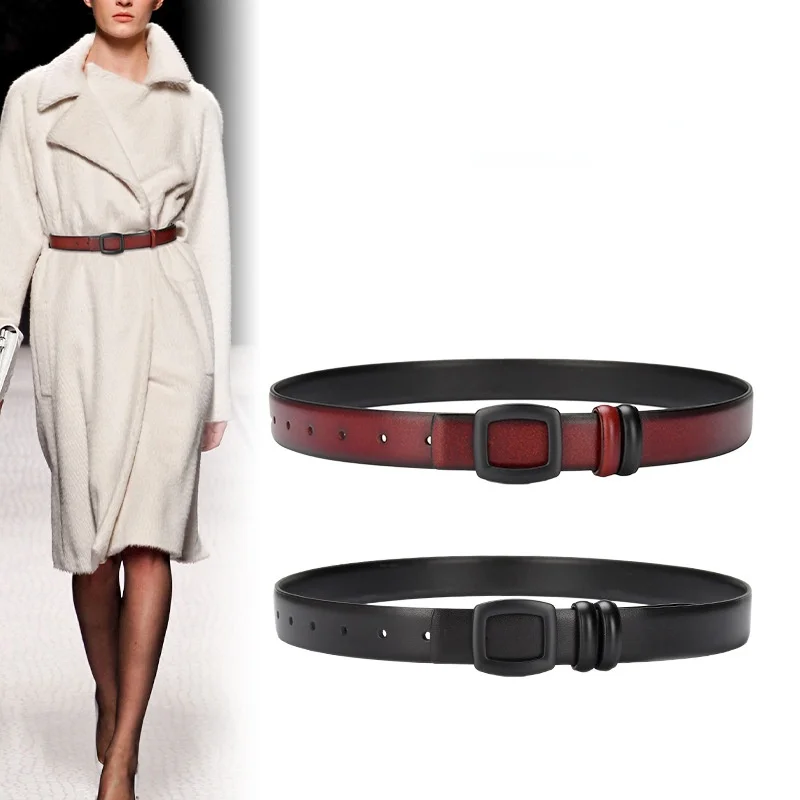 New Leather Belt Women with Jeans with Versatile Decorative Belt Women Fashion Belts for High Quality Ladies 2.8cm
