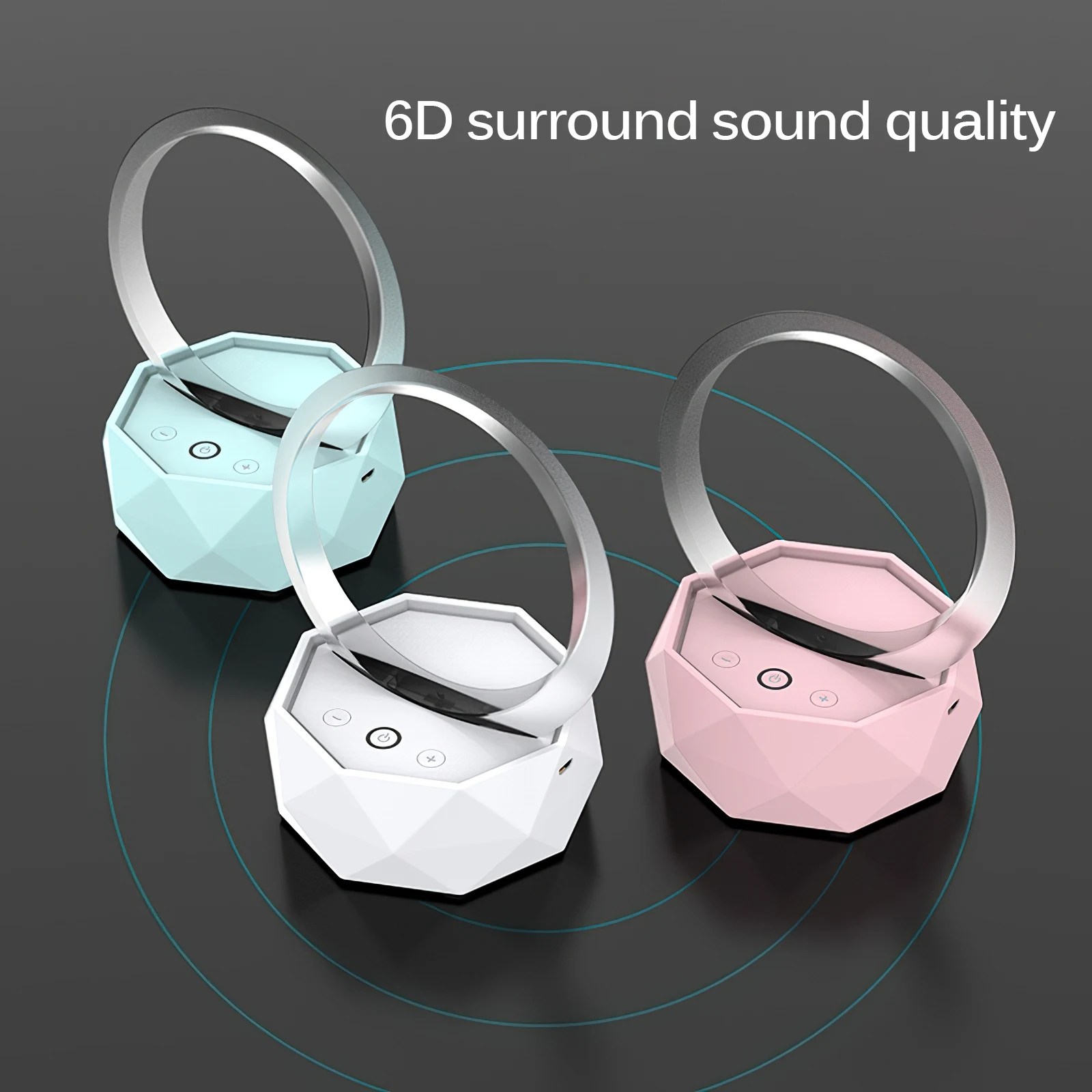 

6D Novel Design Three-Dimensional Light Portable Audio Technology Fashion Bluetooth Speaker Bluetooth Connection