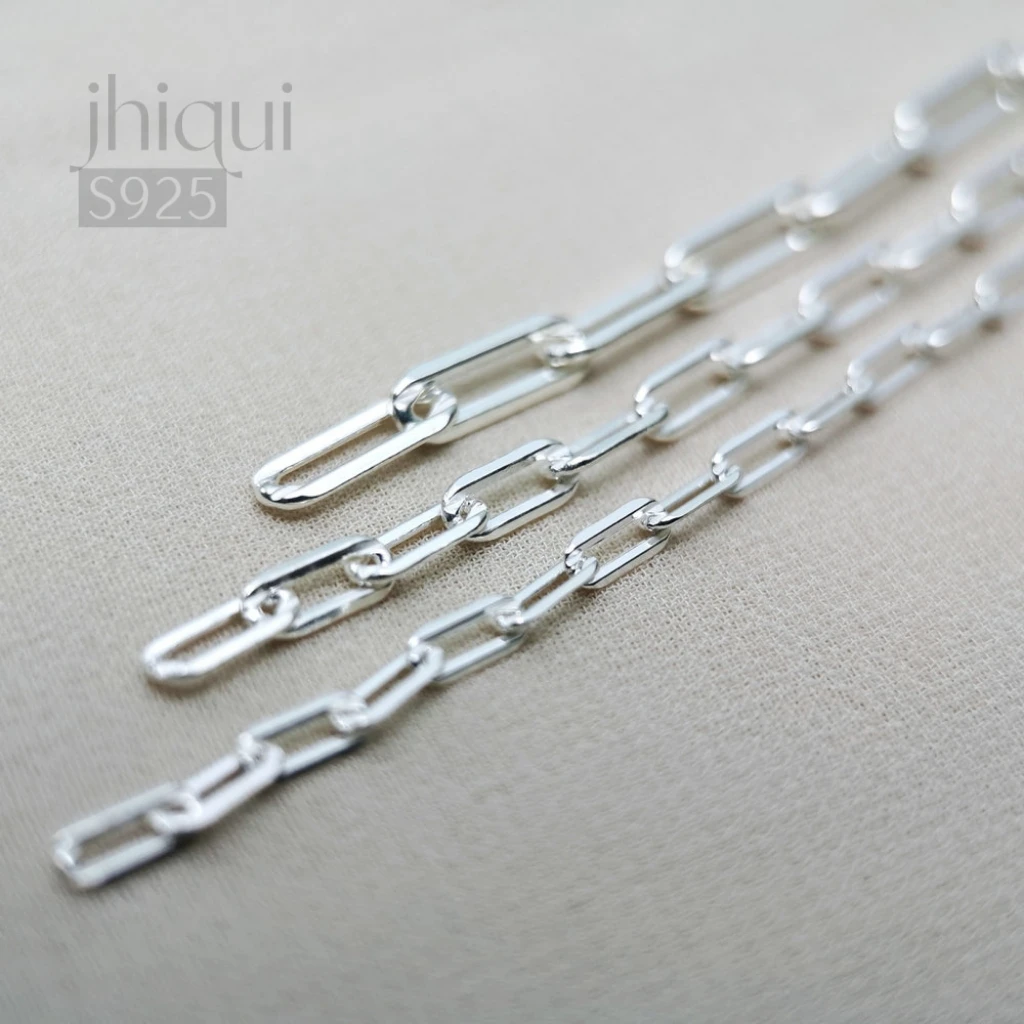 

2.5/3/3.5mm 10CM 925 Sterling Silver Chain for DIY Bracelet Necklace Fine Jewelry Finding