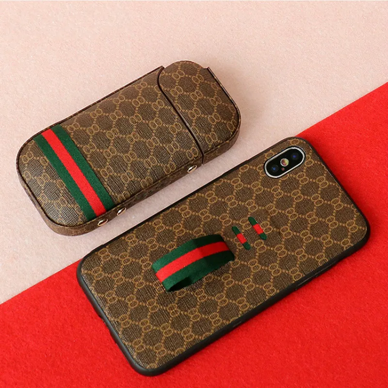 Классический роскошный чехол из искусственной кожи с узором для IQOS 2,4 Plus, высокое качество, анти-осенние Чехлы для электронных сигарет, аксессуары