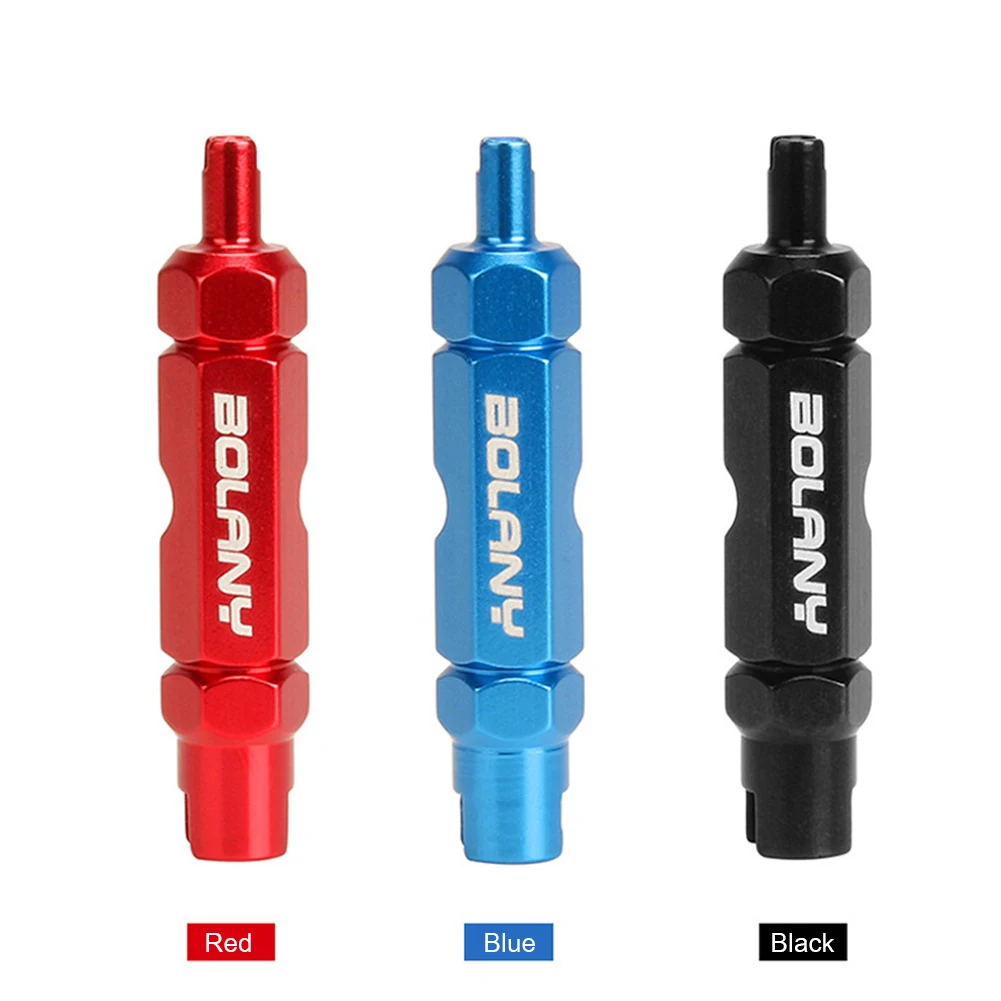 

BOLANY Bike Valve Core Tool Double Head Aluminum Presta American Valve Core Remover Wrench Spanner Bicycle Tire Repair Tool