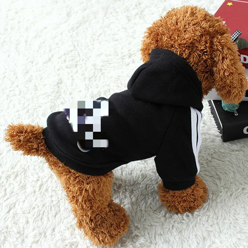 Толстовка с капюшоном для собак зимняя одежда пальто куртка хлопковая