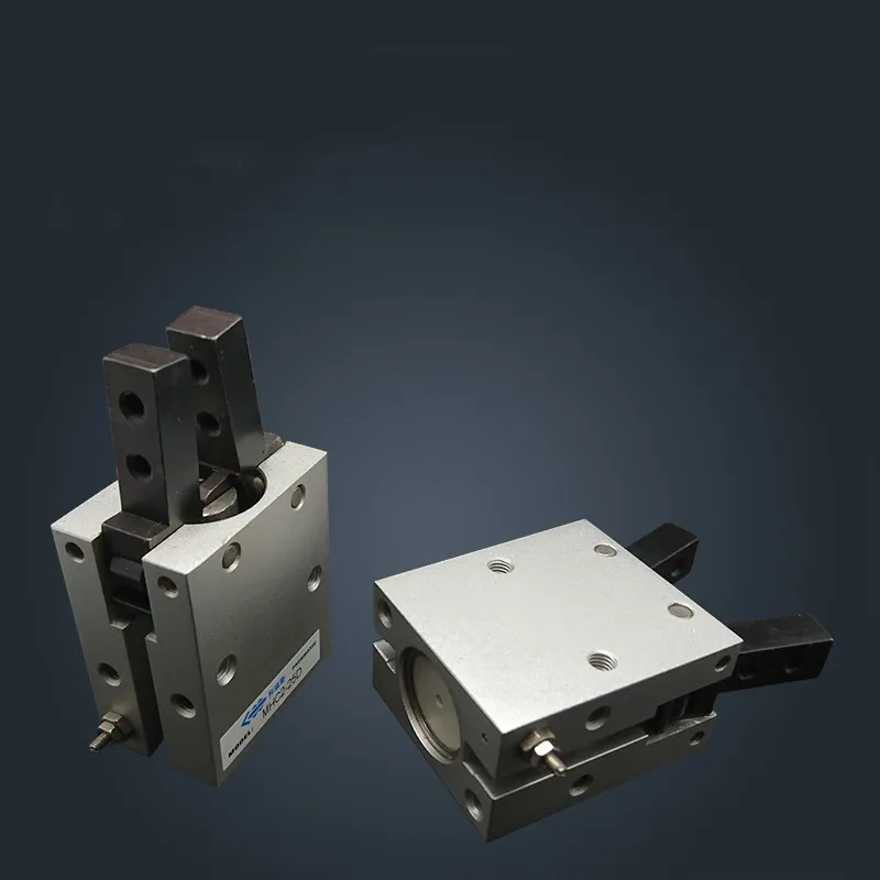

MHC2 10D 16D 20D 25D 32D Double acting pneumatic gripper SMC type angular style aluminium clamps air cylinder manufacturers