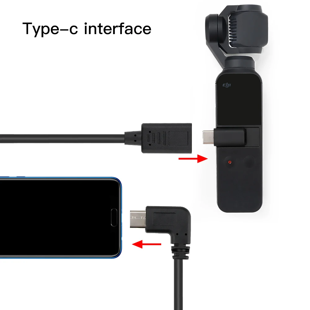 1 м OTG кабель гибкий удлинитель адаптер для передачи данных iOS Micro USB Type C