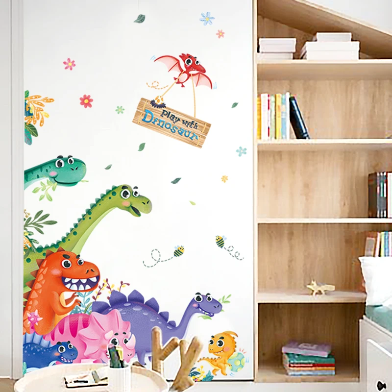 Съемные Мультяшные наклейки на стену для детской комнаты виниловые