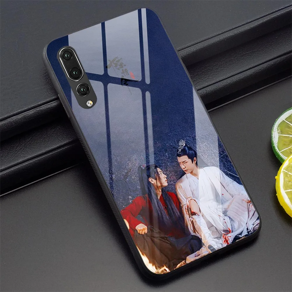 Чехол Wang Yibo Xiao Zhan из закаленного стекла для телефона Huawei MATE 20 PRO чехол P10 P30 P Smart Lite 9