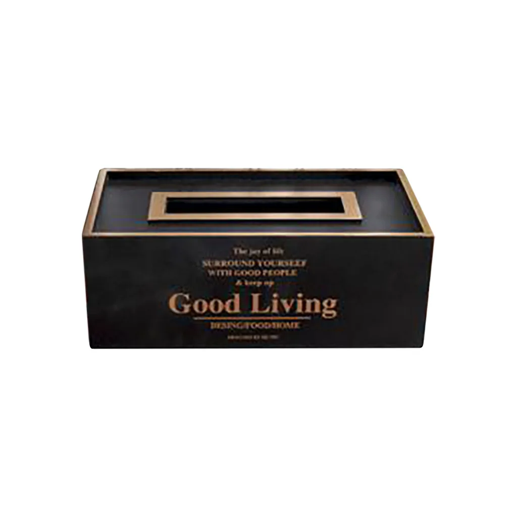C Tissue Storage Nordic INS Wooden Crafts Living Room Dining Room Decoration Simple Wooden Tissue Box 24x13x8.7cm Hot Sale#R25 - Цвет: C