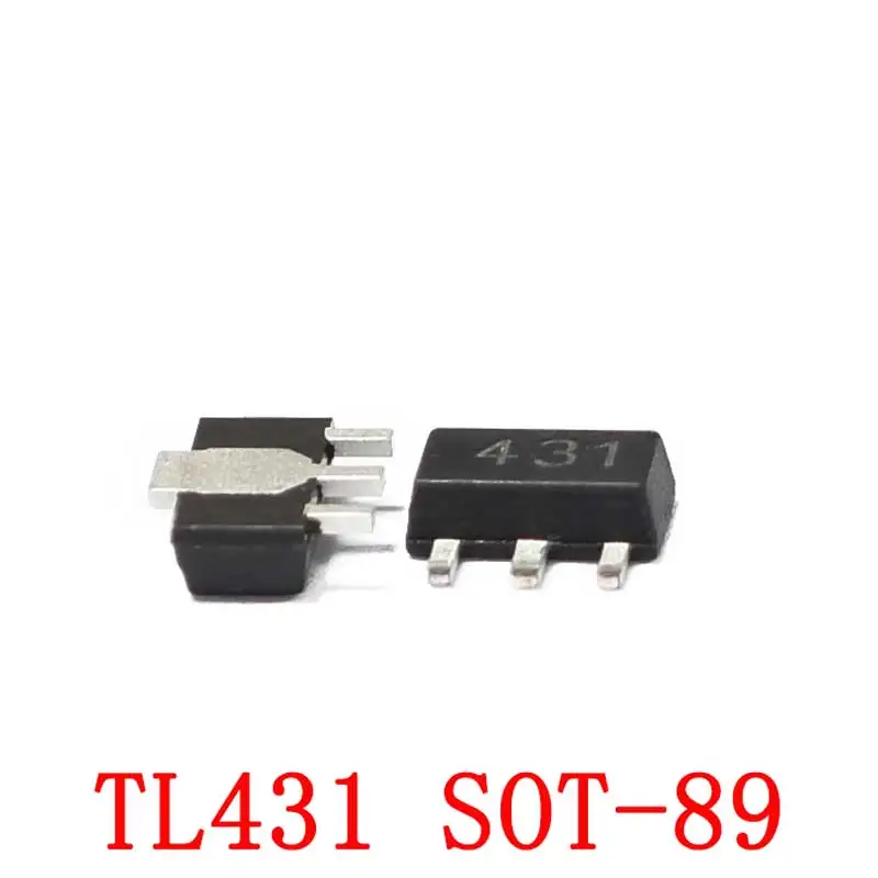 

100 шт. TL431 SOT-89 SMD 431 SMD транзистор стабилизатора напряжения