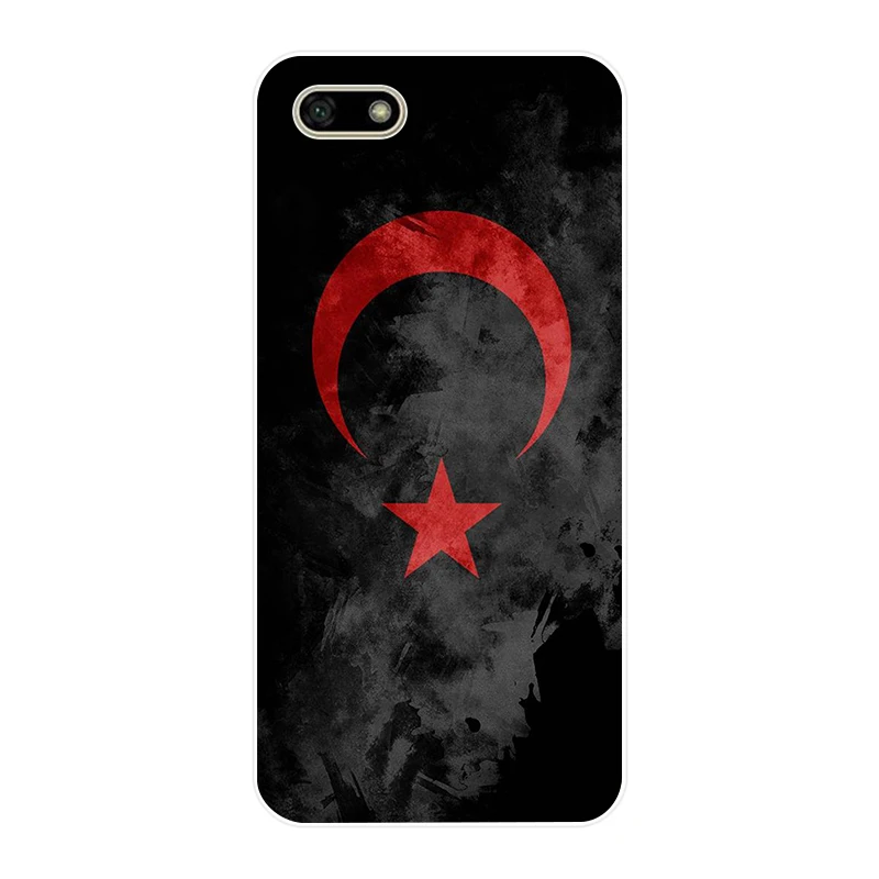 Чехол 084AA с эмблемой русского флага Мягкий Силиконовый ТПУ чехол для huawei Honor 7a 5 45