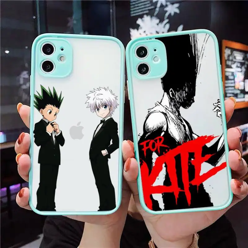 

hunter x hunter hisoka Phone Case Clear Funda matte transparent For blue iPhone 7 8 x xs xr 11 12 pro plus max mini