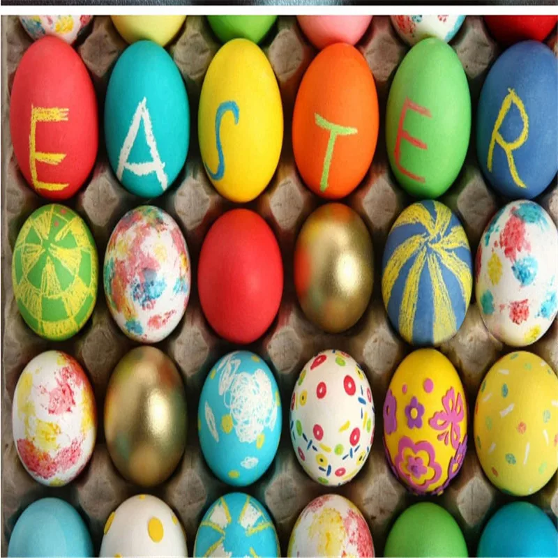 Красочные яйца яичная скорлупа художественные пасхальные вечерние сувениры для