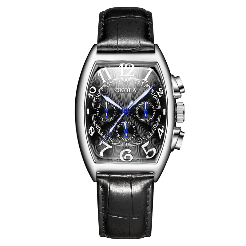 silver Классический дизайн, автоматические мужские часы, Tourbillon, механические часы со скелетом, мужские, с защитой от ветра, водонепроницаемые, кожаные, Relogio Masculino - Цвет: silver