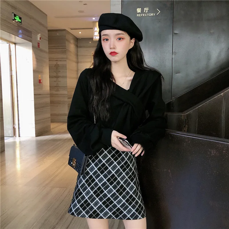 Joinyouth корейский свитер Одноцветный крест милые пуловеры Harajuku Осень зима теплая