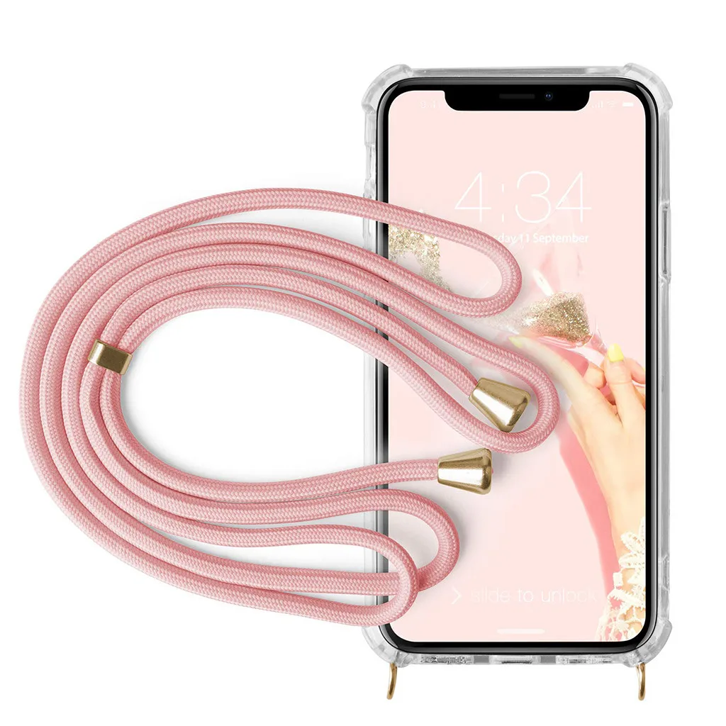 Binmer для iPhone X ремешок Модный чехол телефона на шею с выдвижной шнуровкой