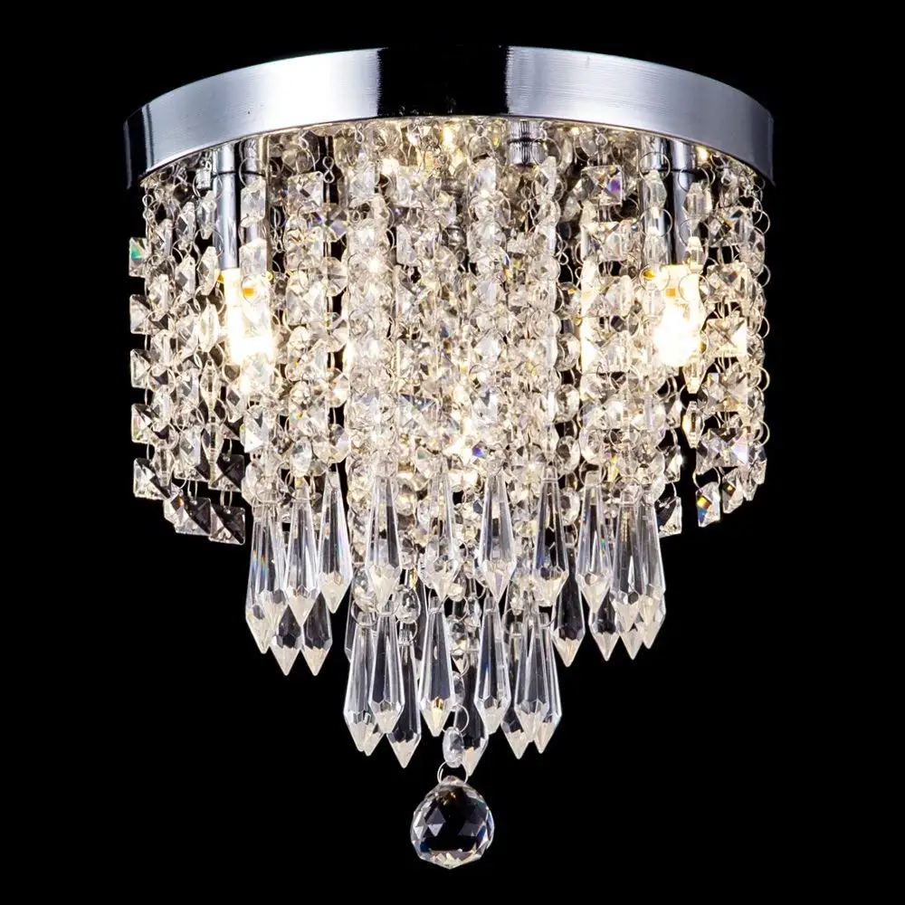 Современный подвесной потолочный светильник K9 с хрустальным шариком