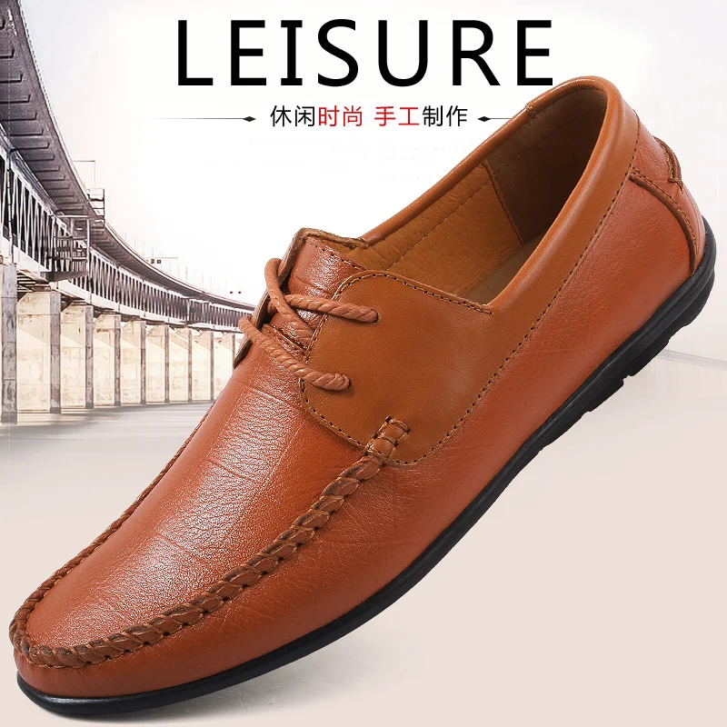 

Casual Man Shoes Zapatos Hombre Casual Casuales Men Shoes Leather Man For Breathable Fashion Leisure Black Mens Causal