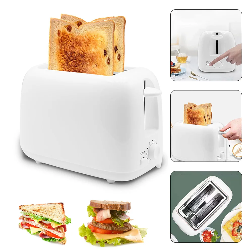 

2020 New Automatic Electric Food Making Easy Bread Toaster Feature 2 Slice Extra Wide breakfast sandwich fast maker Kitchen Tool