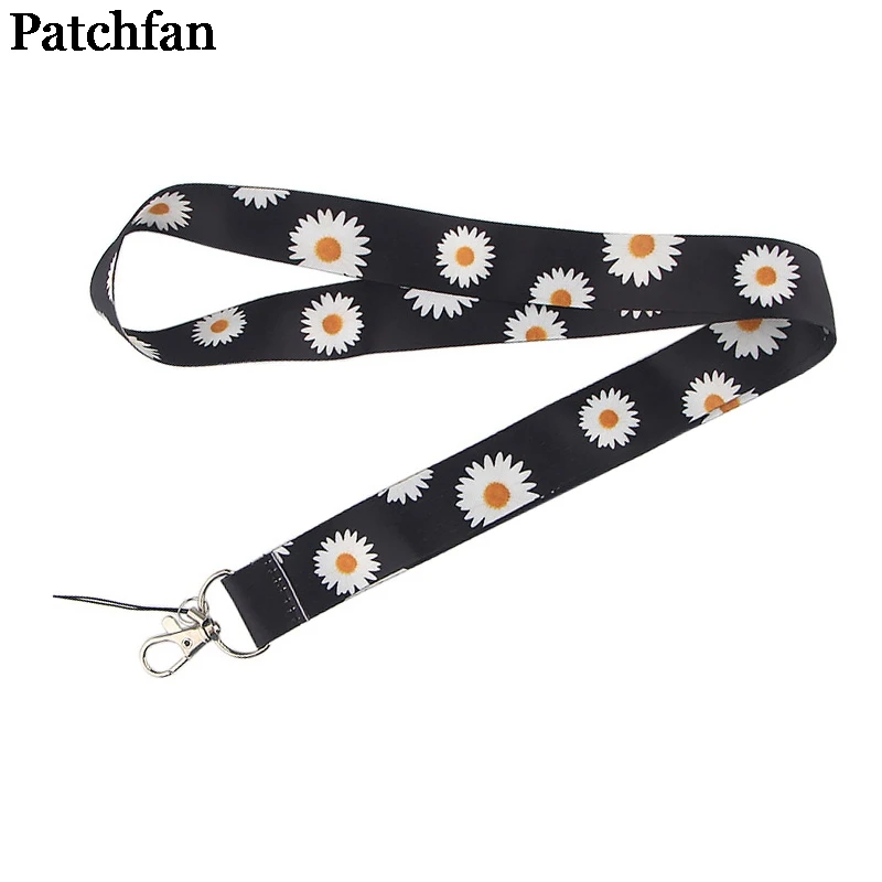 Patchfan маргаритки цветы ремешки для ключей в мобильный телефон ремни Ожерелье