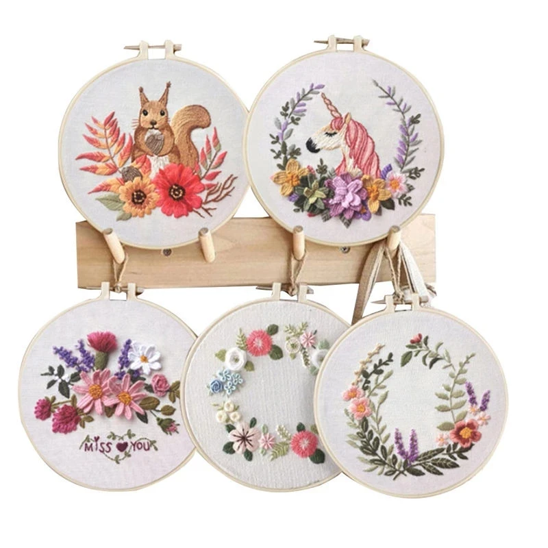 

DIY Creative European Embroidery Material Package Beginner Embroidery Semi-finished Product Kit Girl Birthday Gifts Hot
