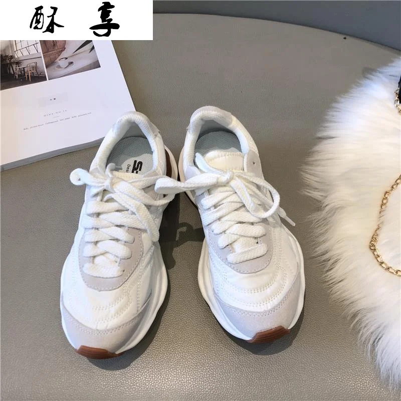 

2021 New Women Sneakers Spring Walking Platform Shoes Platform Fashion Vulcanized Shoes Women's Lace-up Comfortable Casual Shoes