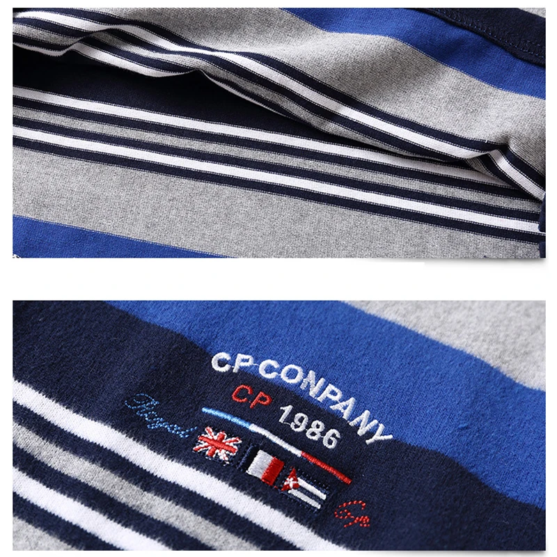 Рубашка-поло мужская с воротником-стойкой хлопок топ отворотом вышивка