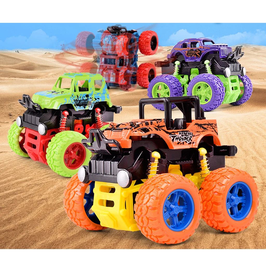 

Friction Powered Monster Truck Inertia Car Big Tire Wheel Truck Toy, Birthday Gift For Kids Children